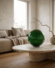 Candy Murano glass sphere table lamp forest swirl D40
