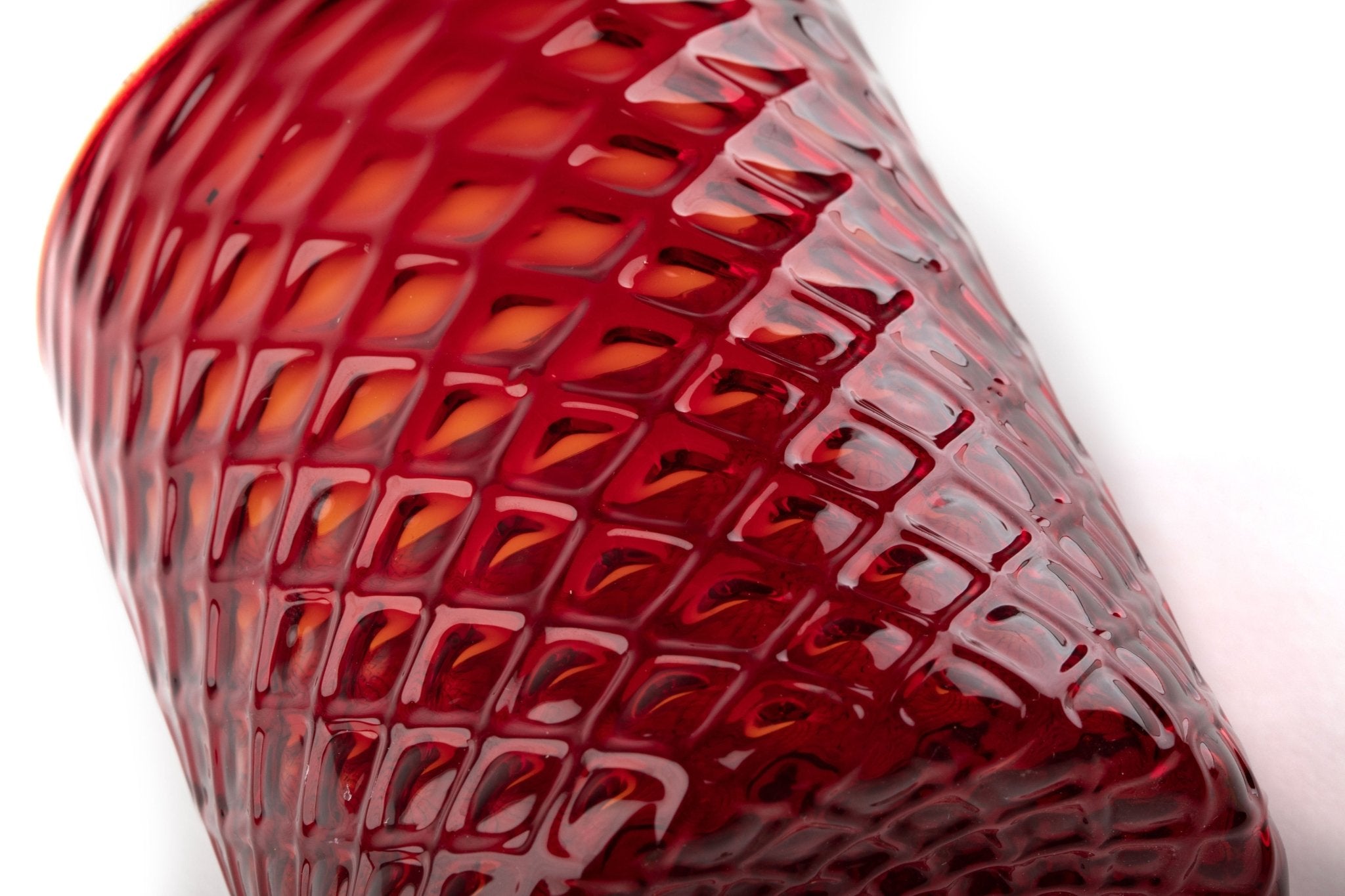 Set of 6 "Ruby Red Tola Goti" Tumblers