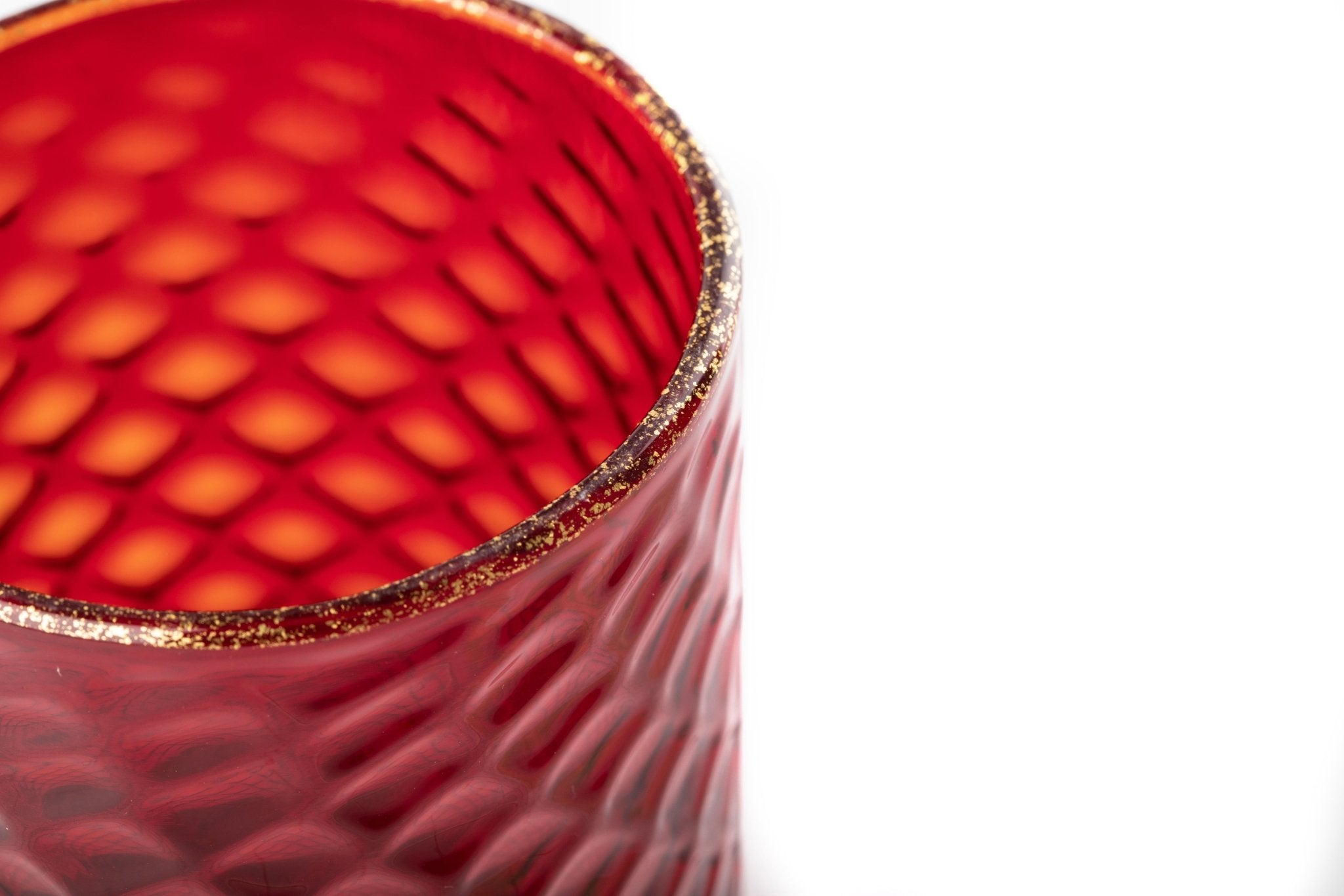 Set of 6 "Ruby Red Tola Goti" Tumblers