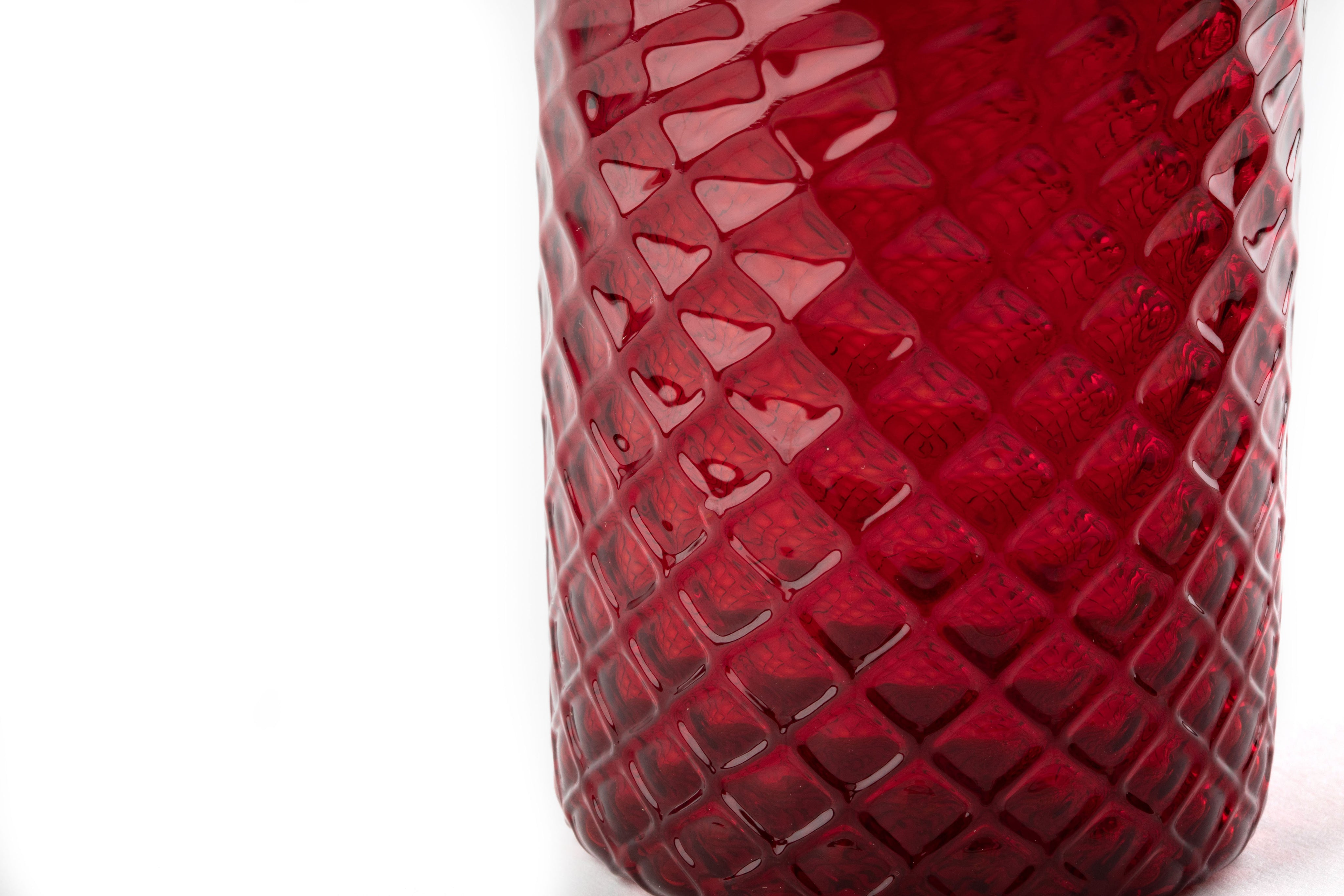 Set di 6 bicchieri "Rosso Rubino Tola Goti"