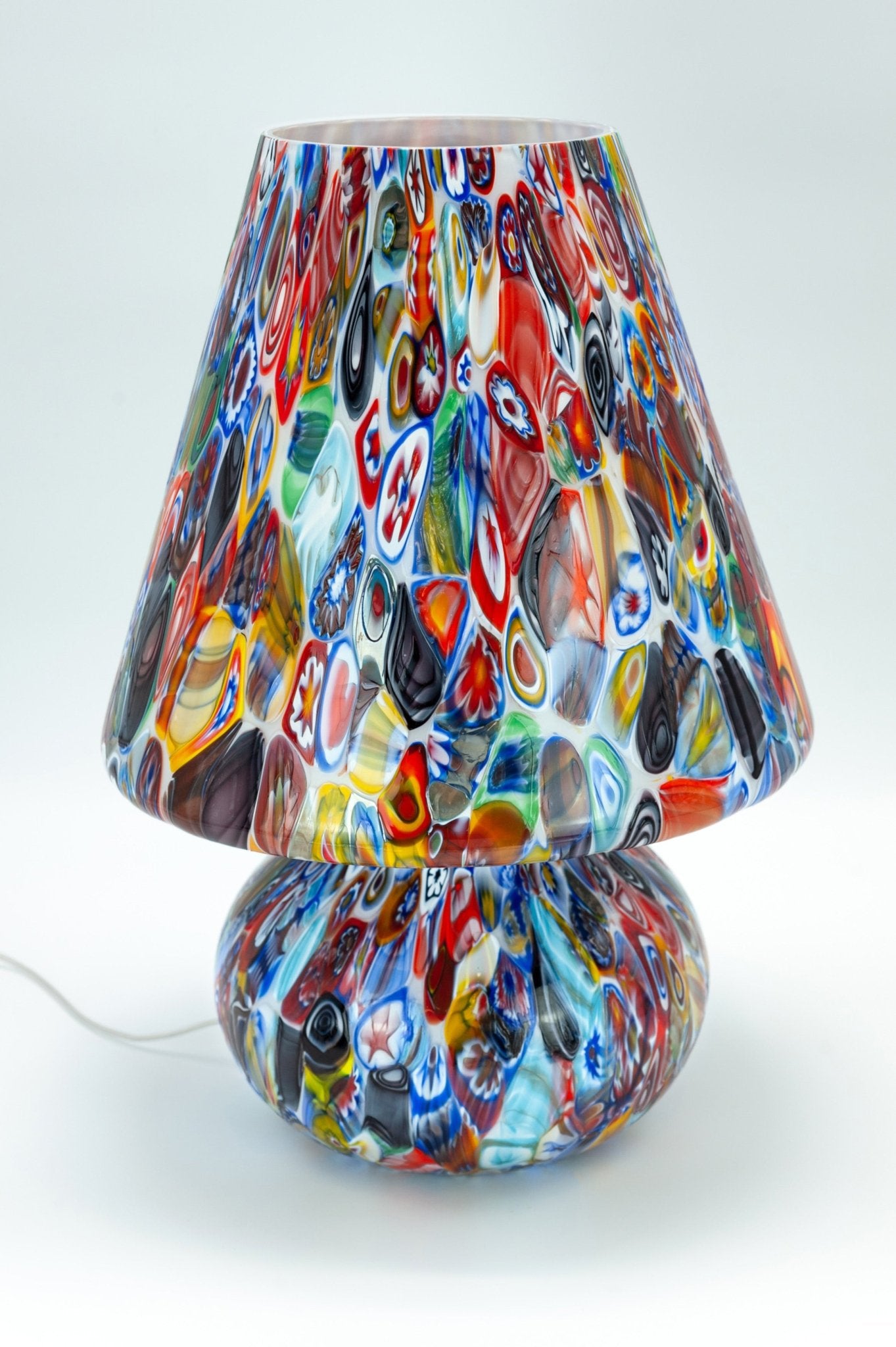 Candy Murano glass Mushroom table lamp Murrina