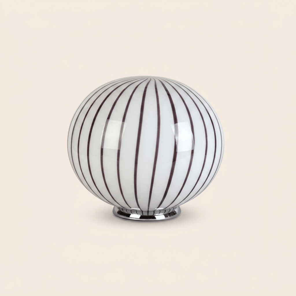 Candy Murano glass oval table lamp berry D40