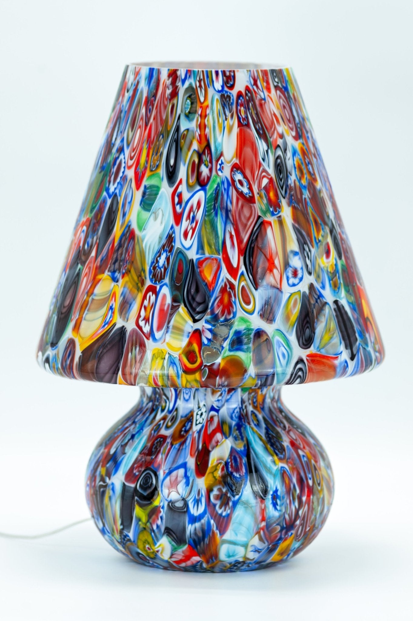 Candy Murano glass Mushroom table lamp Murrina