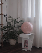 Candy Murano glass sphere table lamp peach swirl D40 Outlet