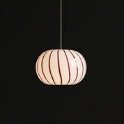 Candy Murano glass oval pendant lamp berry D28