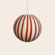 Candy Murano glass sphere pendant lamp coffee and milk straight D40