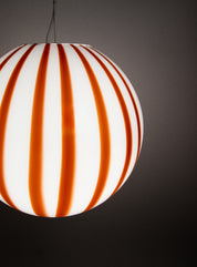 Candy Murano glass sphere pendant lamp coffee and milk straight D40