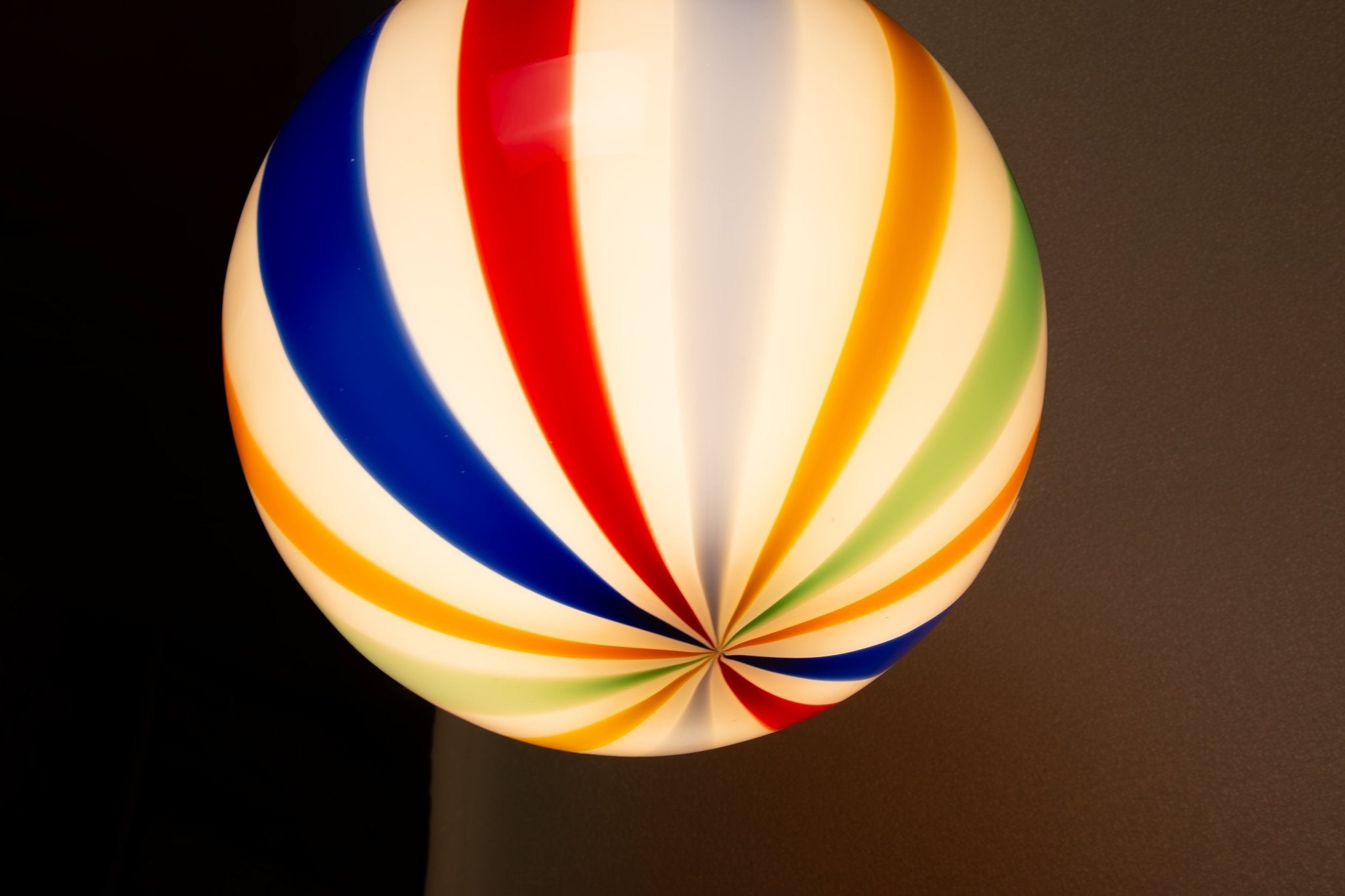 Candy Murano glass sphere pendant lamp arlecchino straight D20