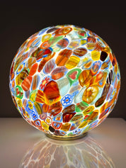 Murano glass sphere "Murrina" table lamp D30
