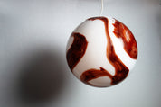 Candy Murano glass sphere pendant lamp mahogany D35