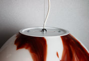 Candy Murano glass sphere pendant lamp mahogany D35