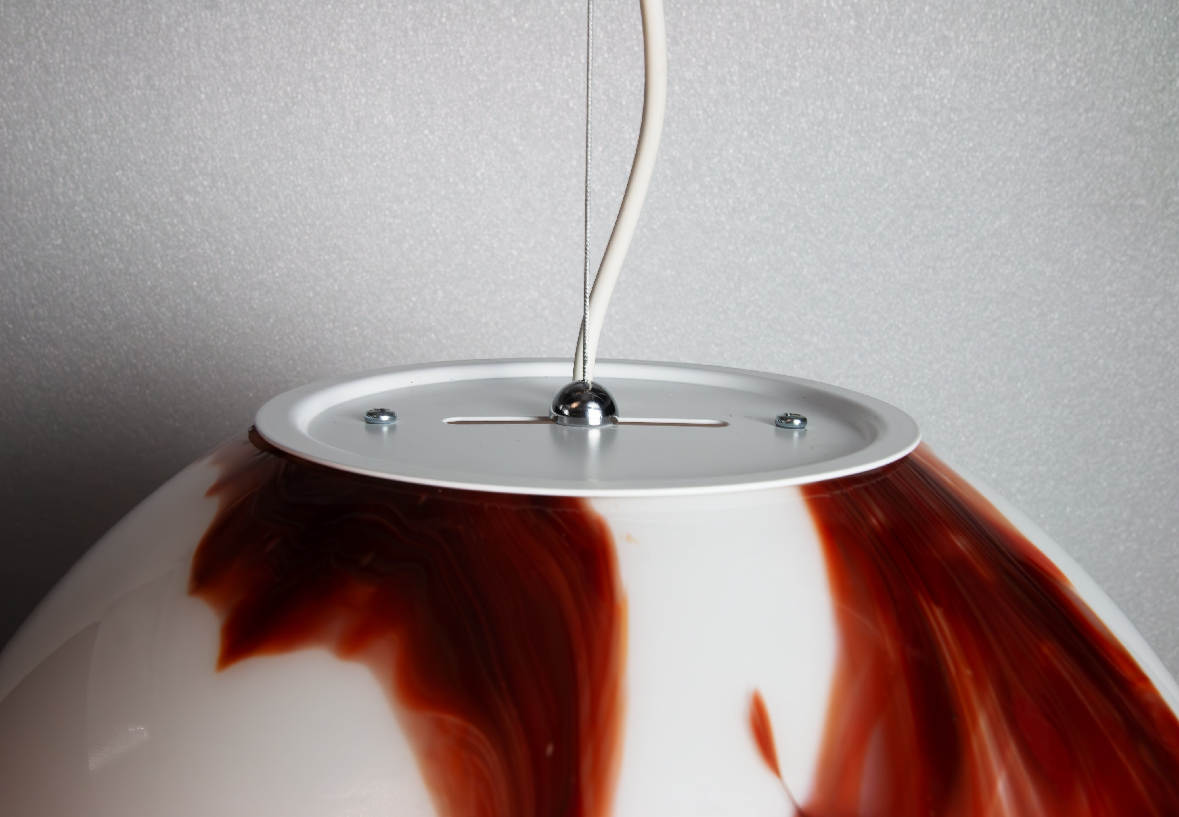 Candy Murano glass sphere pendant lamp mahogany D35