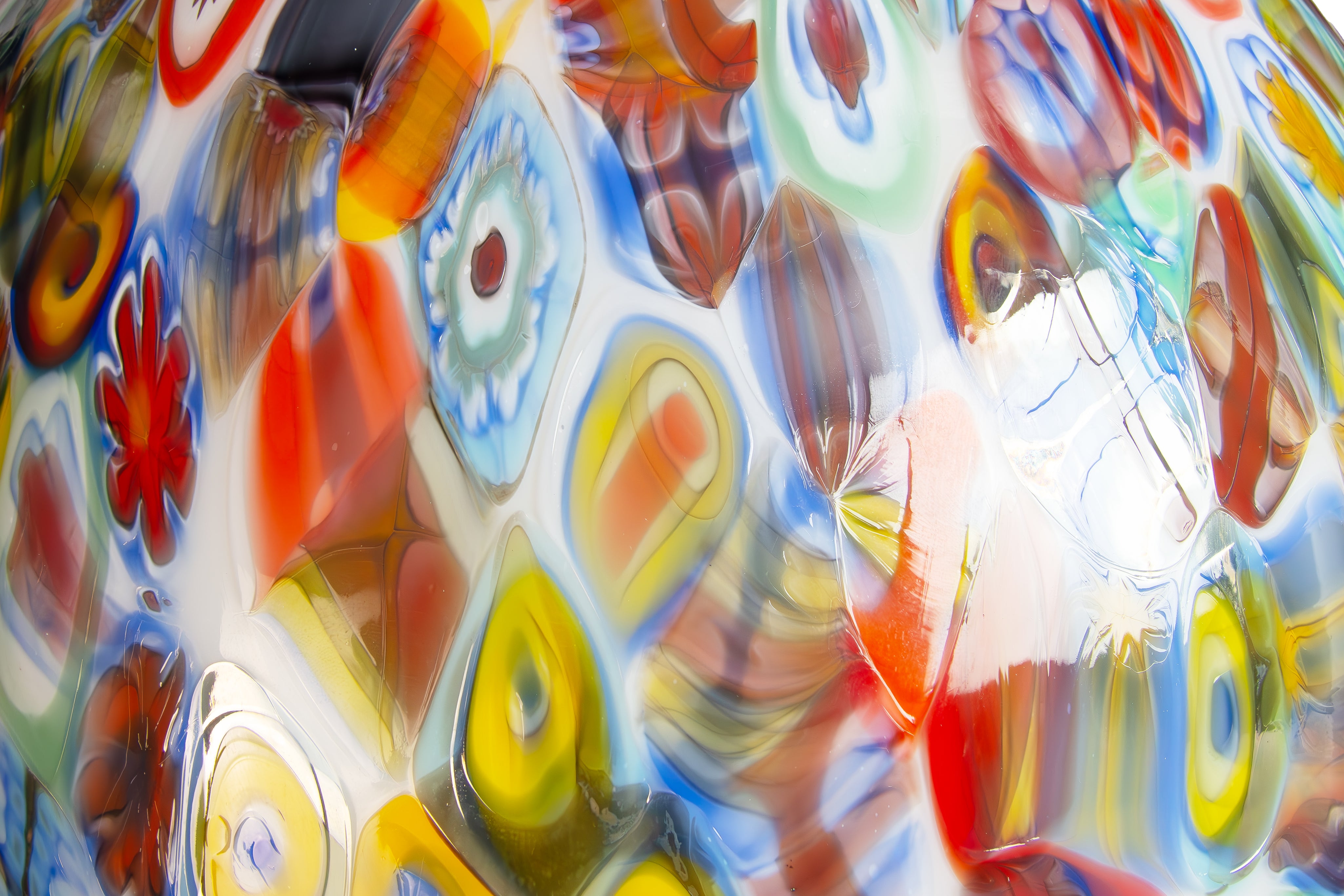 Murano glass sphere "Murrina" pendant lamp D40