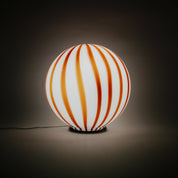 Candy Murano glass sphere table lamp coffee and milk straight D40