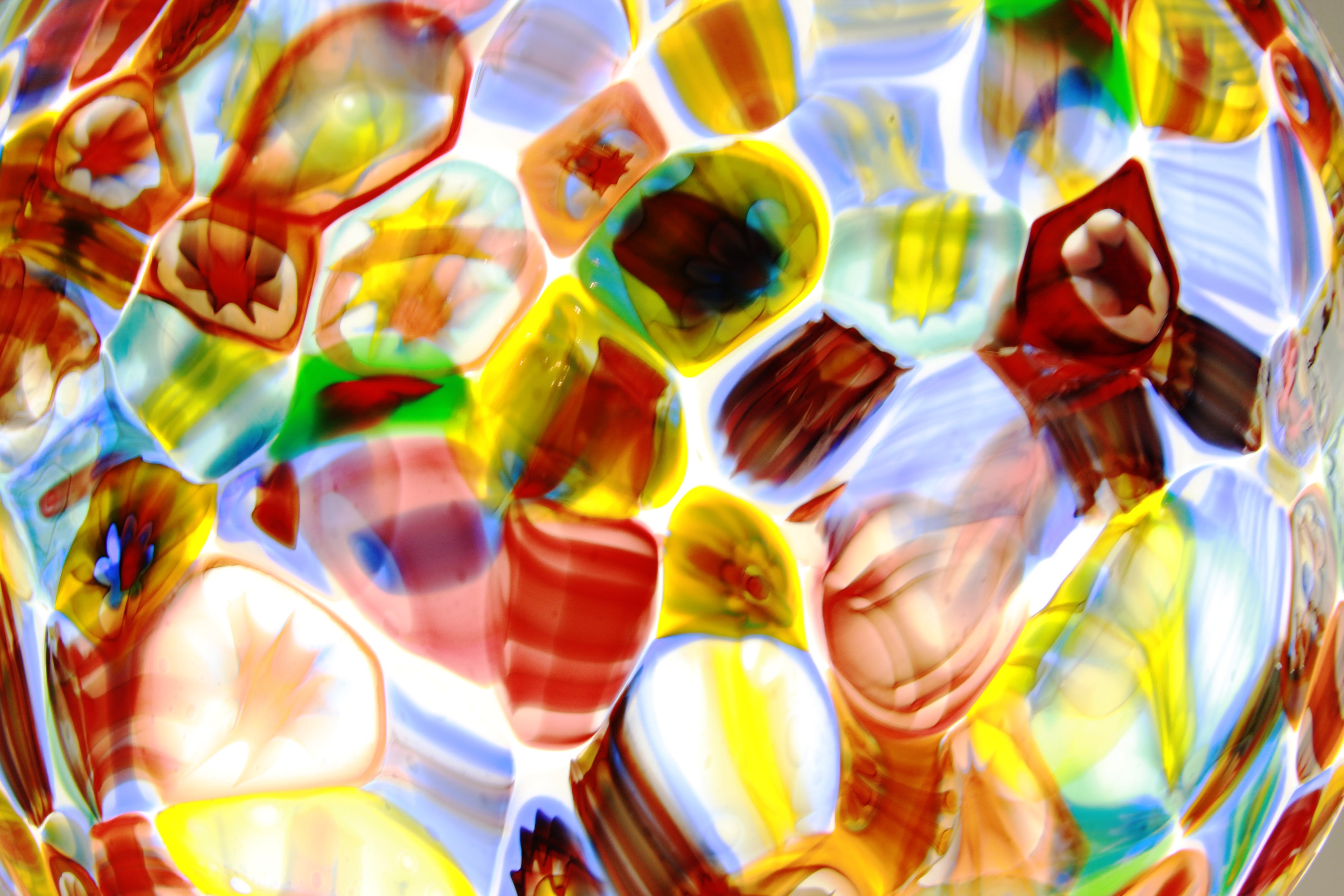 Murano glass sphere "Murrina" table lamp D50