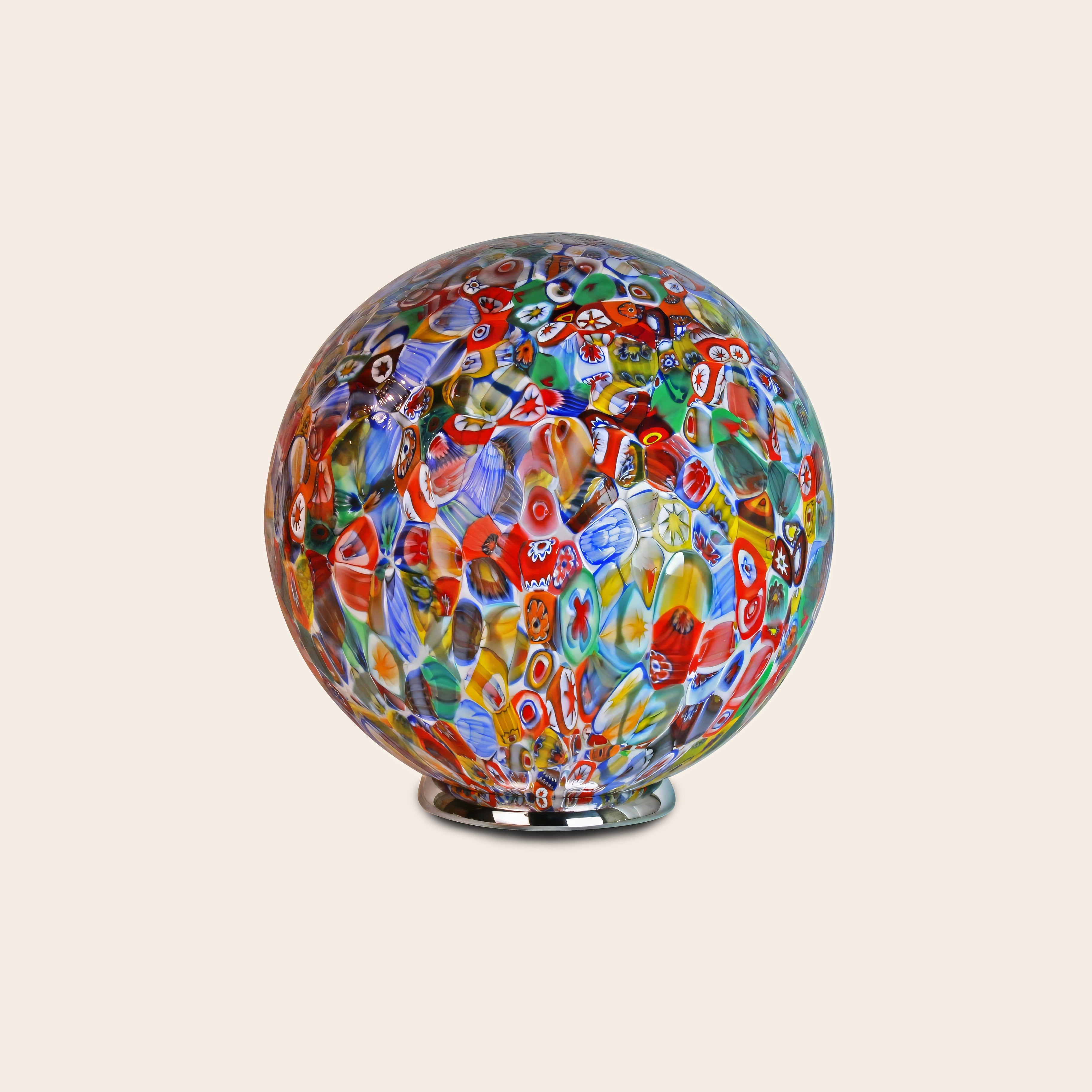 Lampada da tavolo "Murrina" a sfera in vetro di Murano D50
