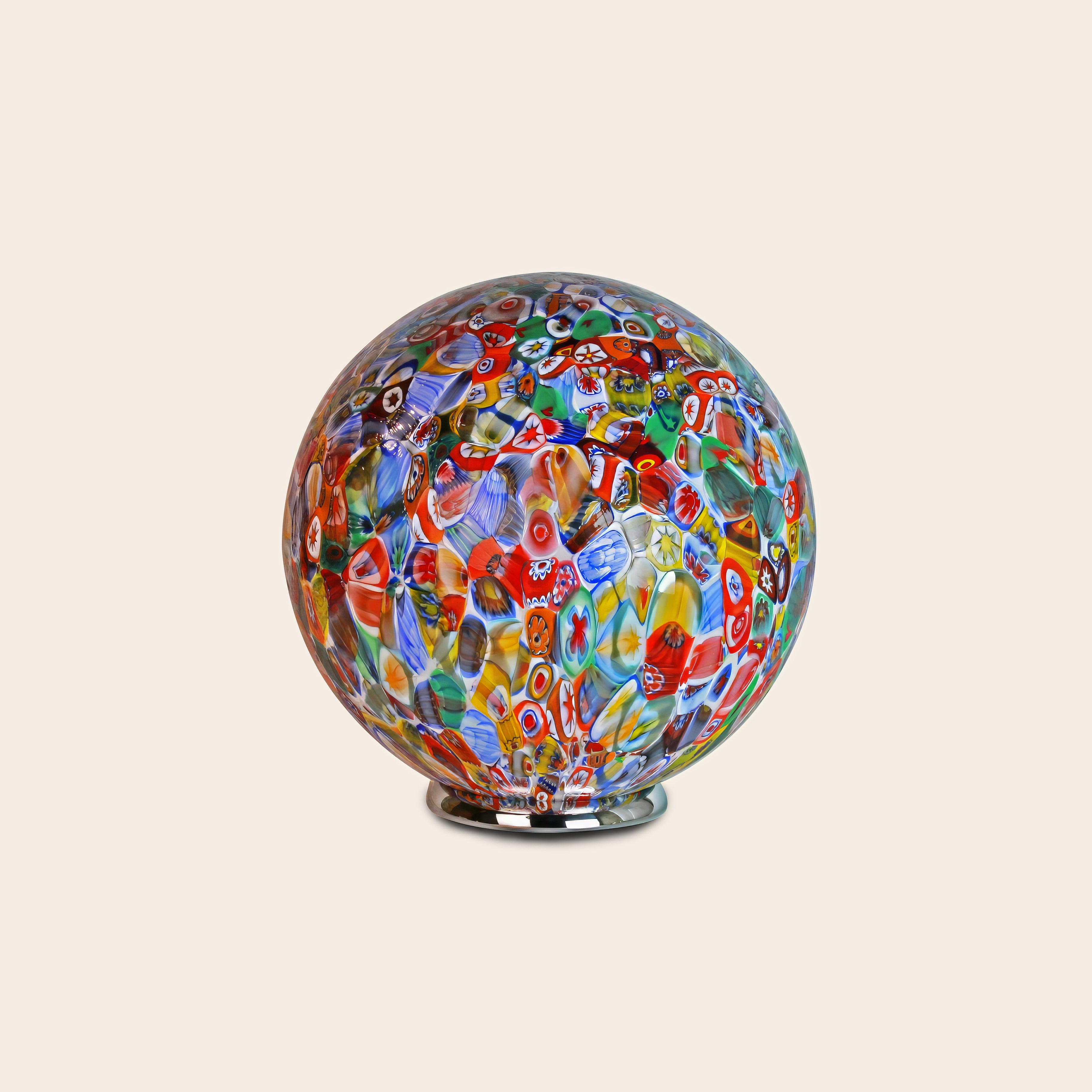 Murano glass sphere "Murrina" table lamp D40