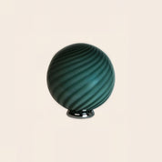 Candy Murano glass sphere table lamp sage green swirl D30