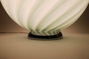 Candy Murano glass sphere table lamp sage green swirl D30