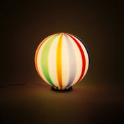 Candy Murano glass sphere table lamp "Arlecchino" straight D30