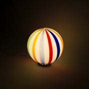 Candy Murano glass sphere table lamp "Arlecchino" straight D30
