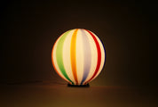 Candy Murano glass sphere table lamp "Arlecchino" straight D30