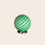 Candy Murano glass sphere table lamp green mint swirl D20