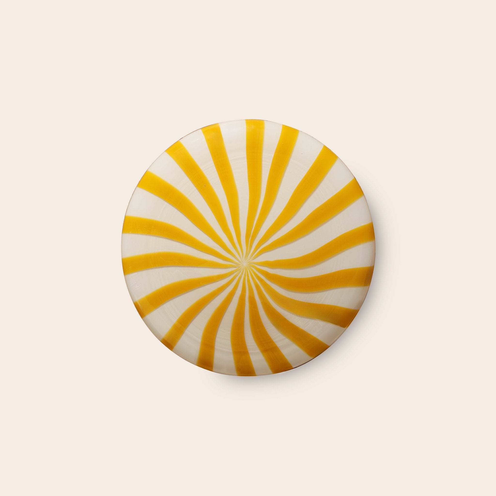 Candy Murano glass wall lamp White & Yellow D30