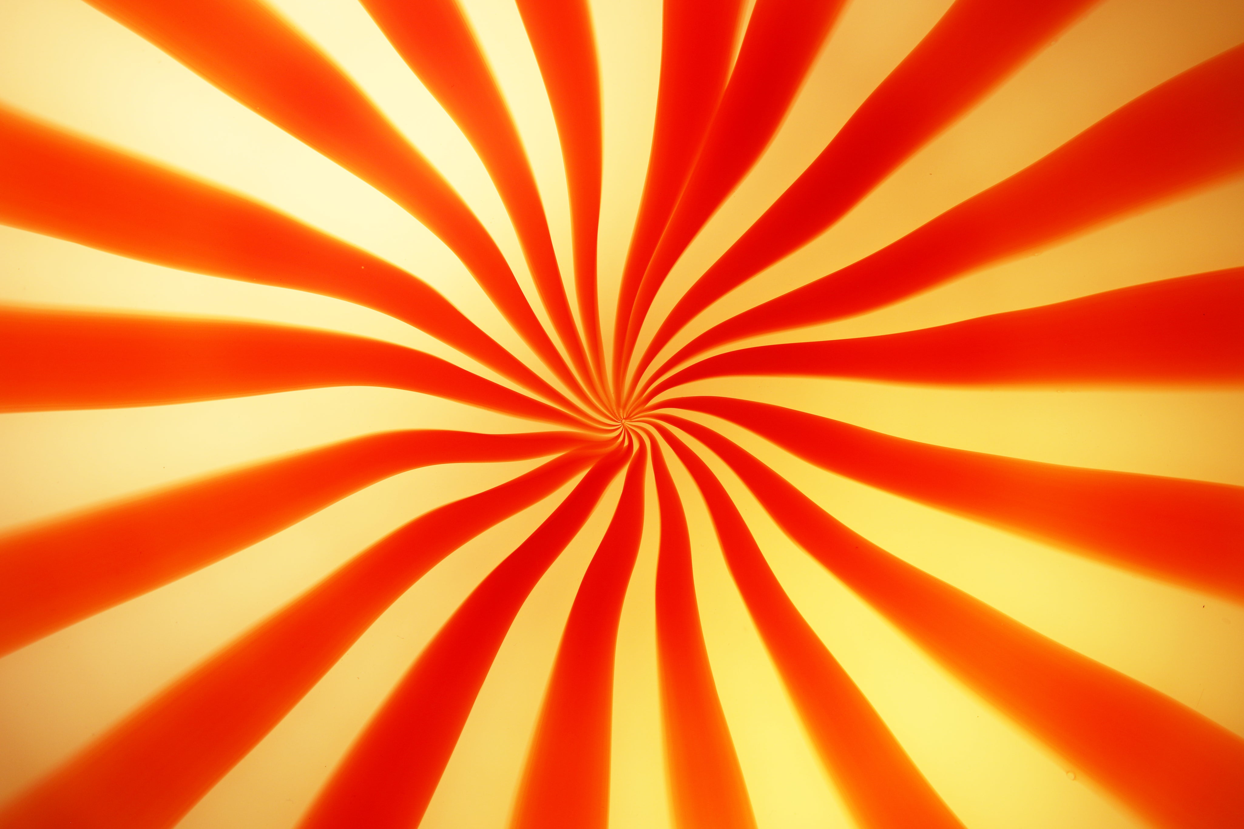 Candy Murano glass wall lamp Red & White D30