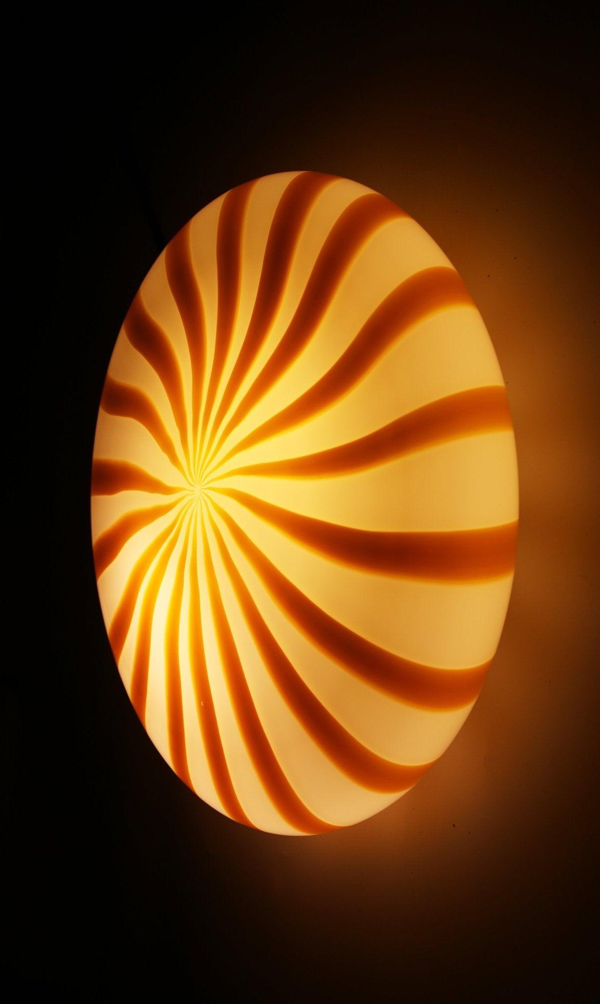 Candy Murano glass wall lamp White & Yellow D30