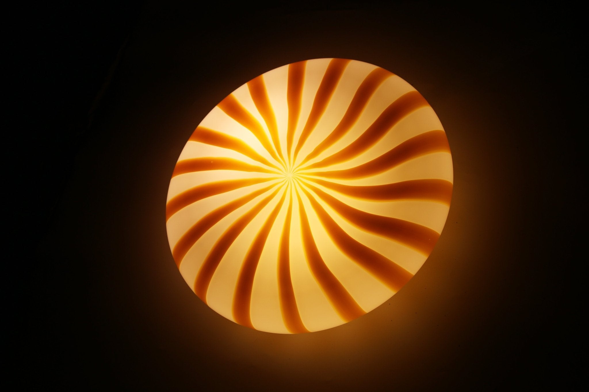 Candy Murano glass wall lamp White & Yellow D30