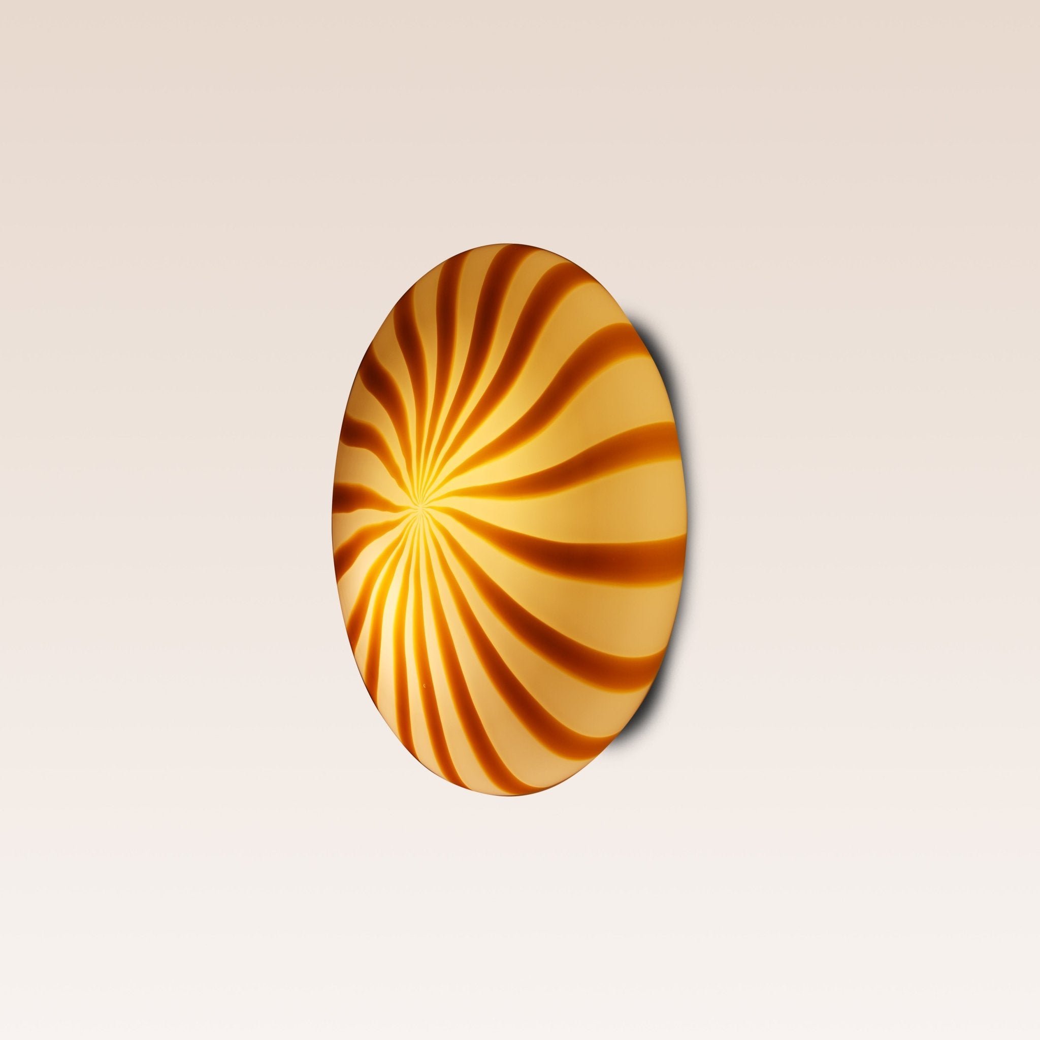 Candy Murano glass wall lamp White & Yellow D40