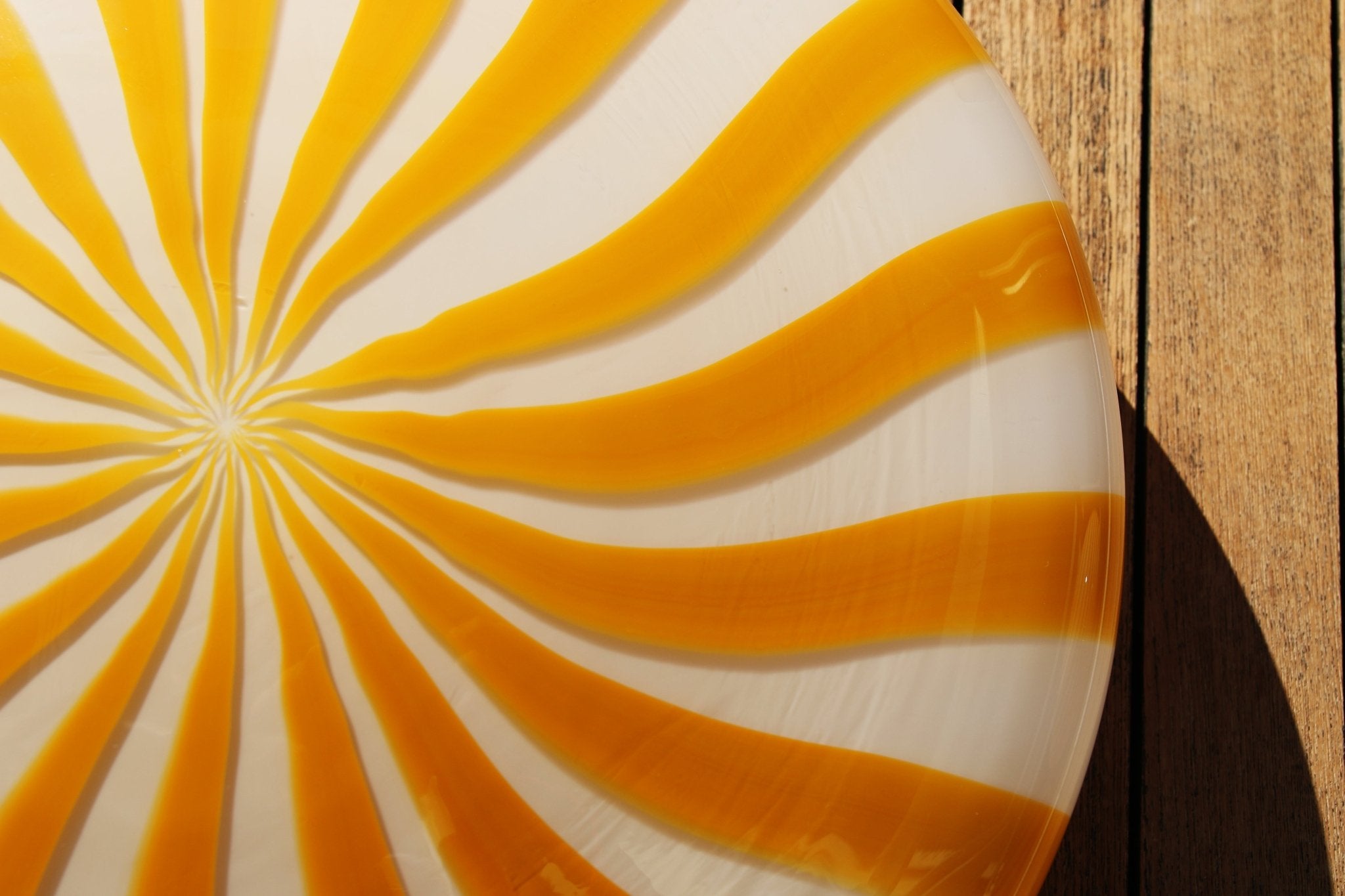 Candy Murano glass wall lamp White & Yellow D30