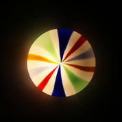 Candy Murano glass wall lamp arlecchino straight D40