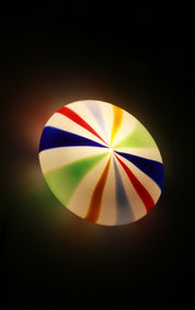 Candy Murano glass wall lamp arlecchino straight D40