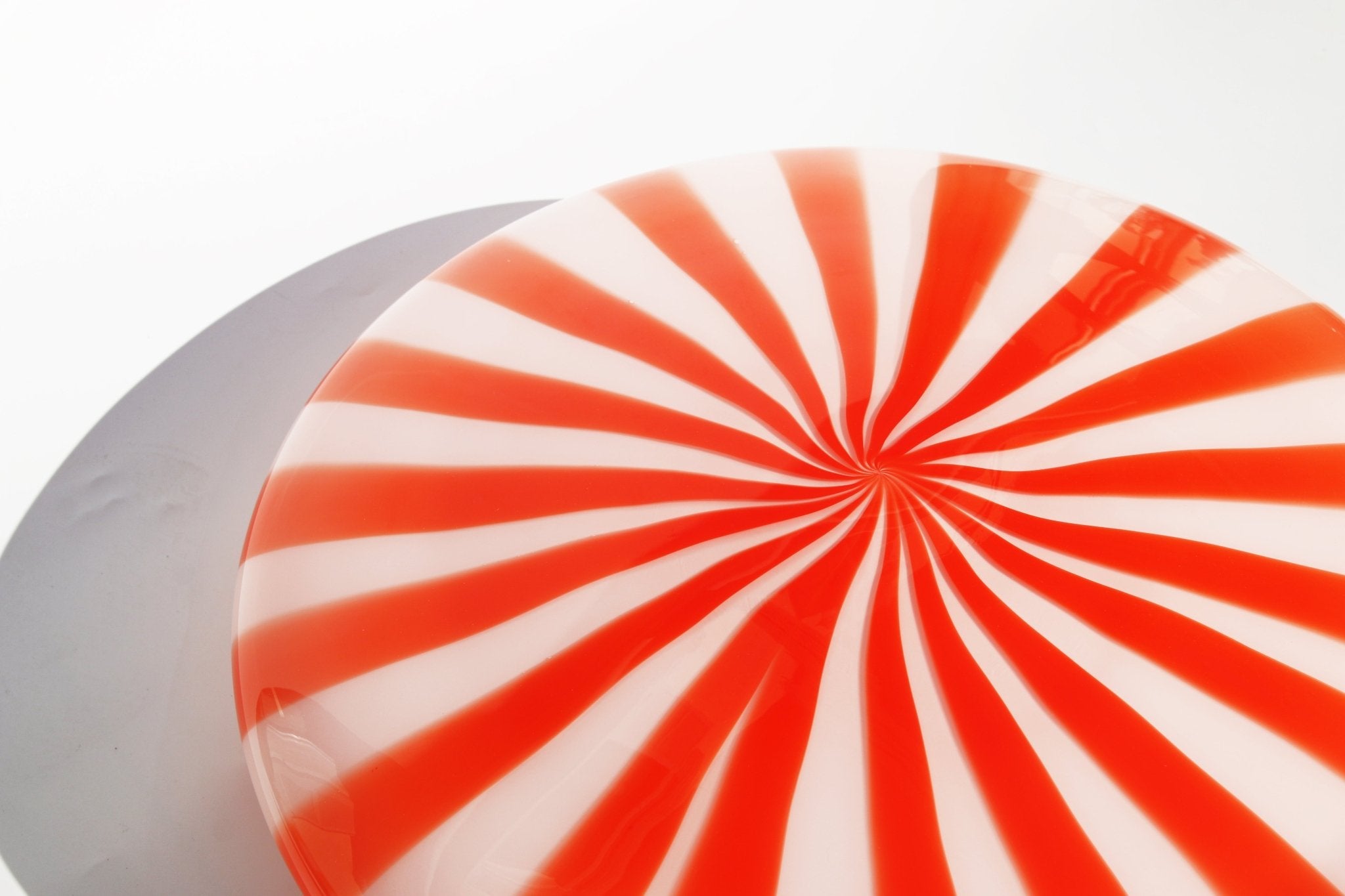 Candy Murano glass wall lamp Red & White D40 – 1295murano