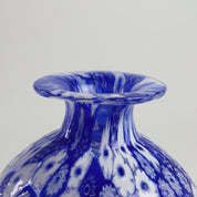 Laguna Fiorita – Vaso in vetro di Murano con Murrine Floreali Blu