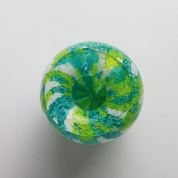 Laguna Fiorita – Vaso Principe in Vetro di Murano con Murrine Floreali Verdi