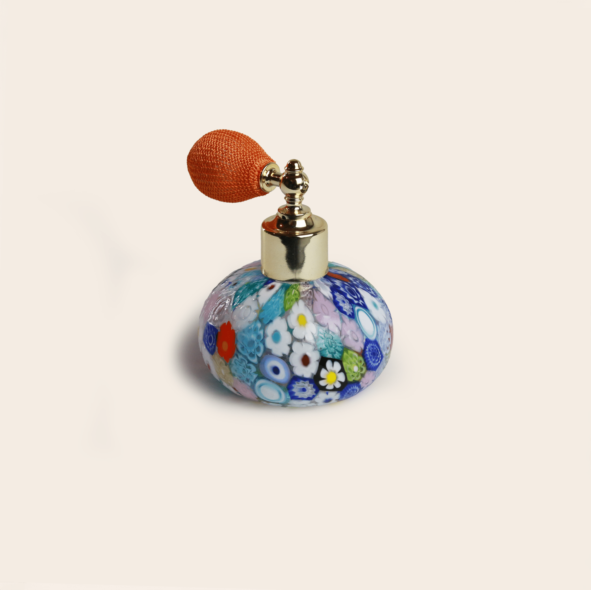 Laguna Fiorita – Murano Glass Perfume Atomizer with Floral Summer Murrine
