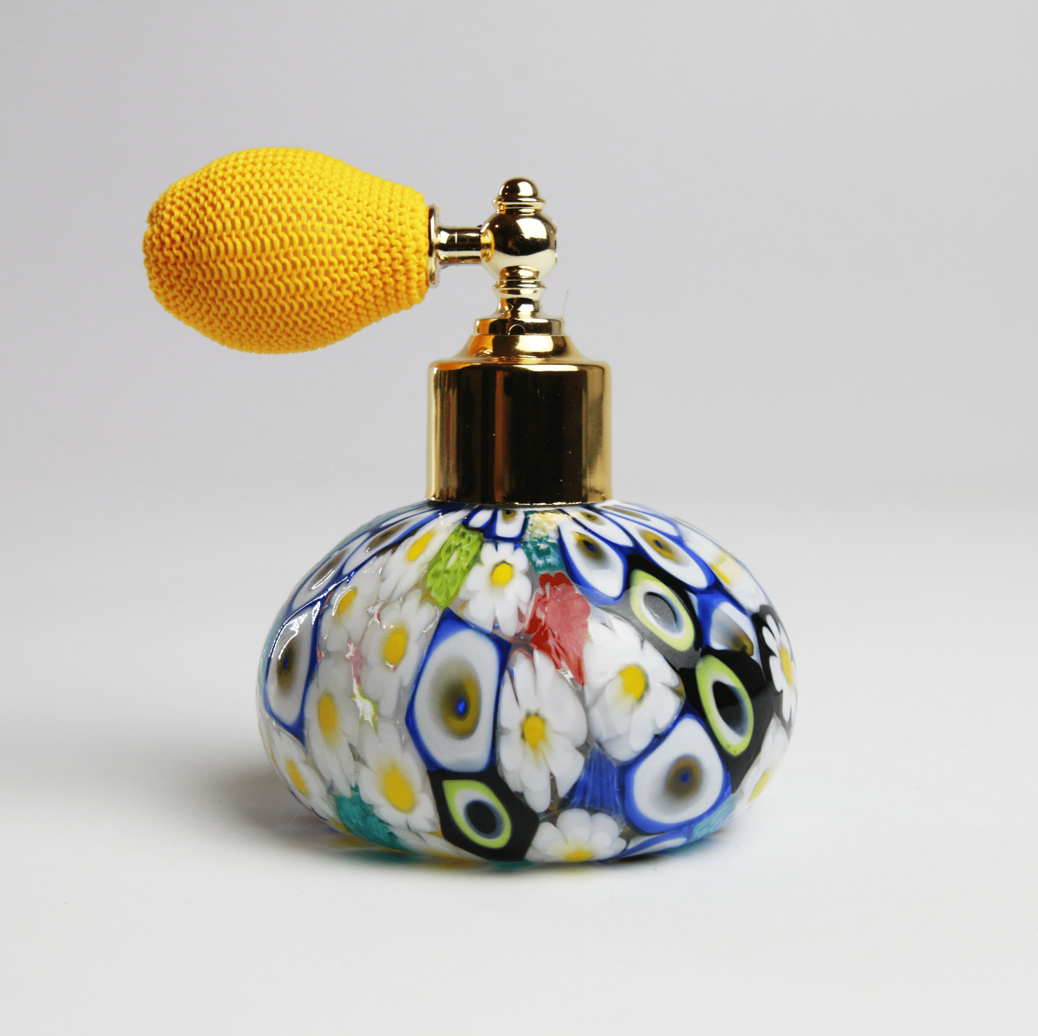 Laguna Fiorita – Murano Glass Perfume Atomizer with Floral Spring Murrine