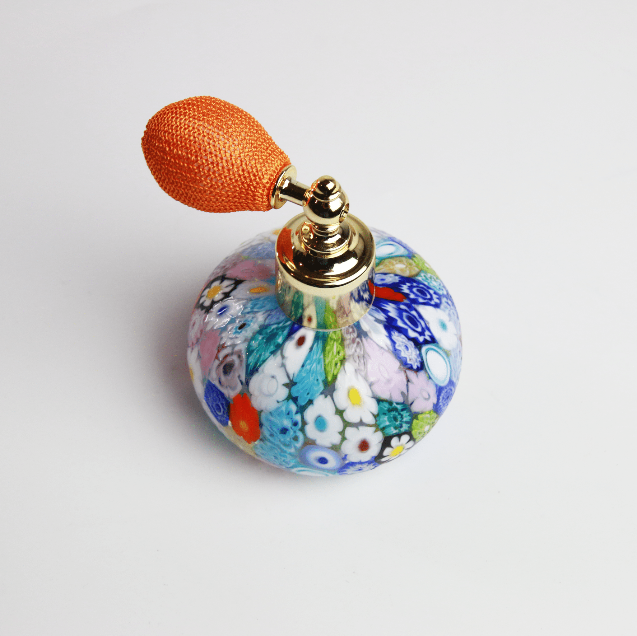 Laguna Fiorita – Murano Glass Perfume Atomizer with Floral Summer Murrine