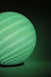 Candy Murano glass sphere table lamp forest swirl D40