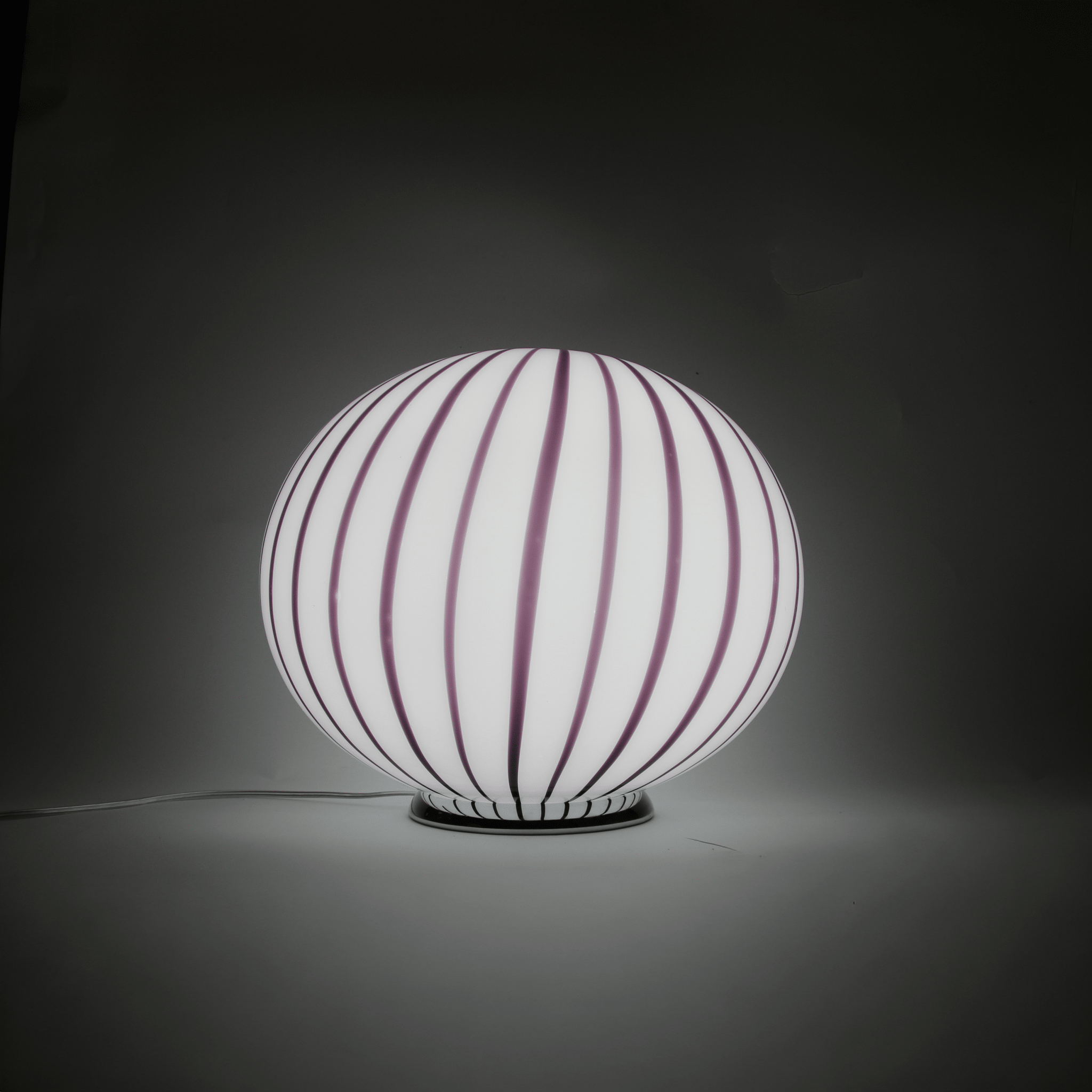 Candy Murano glass oval table lamp berry D40