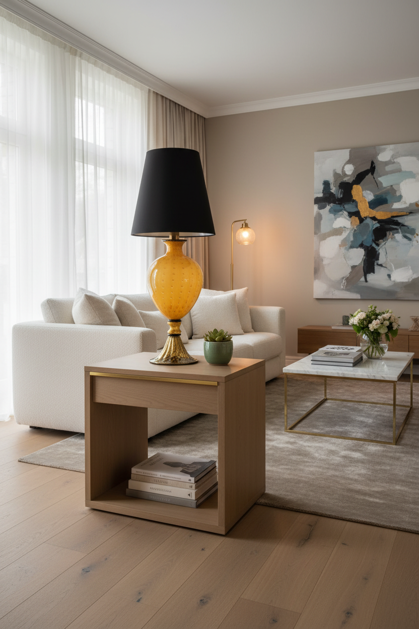 Lampada da tavolo Candy a sfera in vetro di Murano, spirale rossa e bianca D30