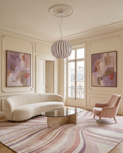 Candy Murano glass oval pendant lamp berry D40