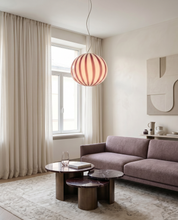 Candy Murano glass oval pendant lamp amethyst D40