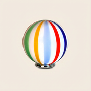Candy Murano glass sphere table lamp "Arlecchino" straight D40