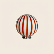 Lampada da tavolo Candy a sfera in vetro di Murano "Caffè & latte"  D30