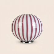 Candy Murano glass oval table lamp amethyst D40