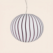 Candy Murano glass oval pendant lamp berry D40